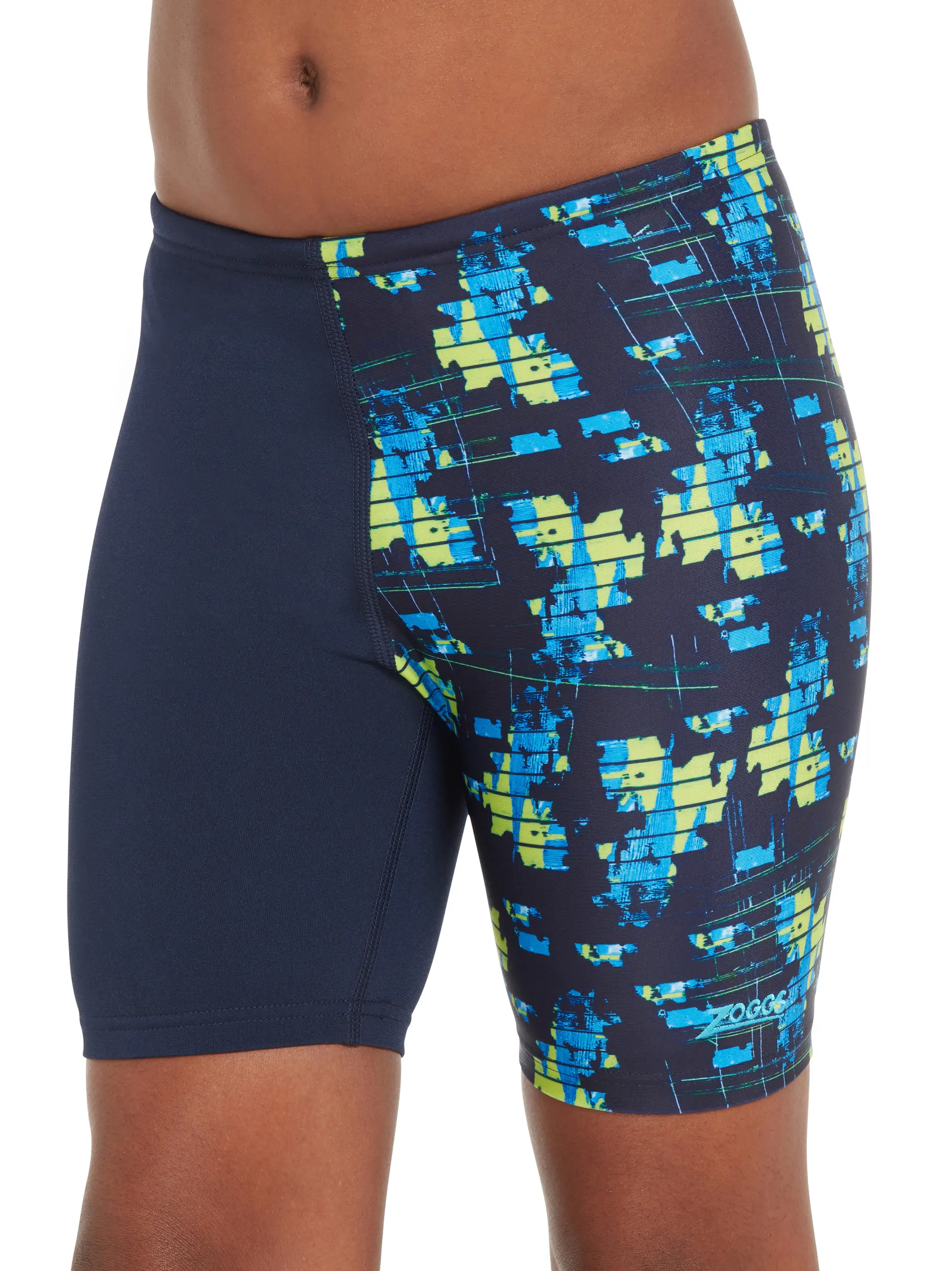 Out of Stock,Sale, Ansicht Großes Bild der Vorderseite Product detail - Boys Treasure Island Mid Length Swimming Jammer TRIS