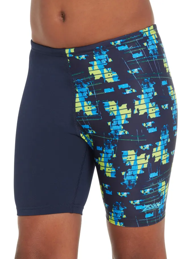 Out of Stock,Sale, visualizzare l'immagine full size della vista frontale di Product detail - Boys Treasure Island Mid Length Swimming Jammer TRIS