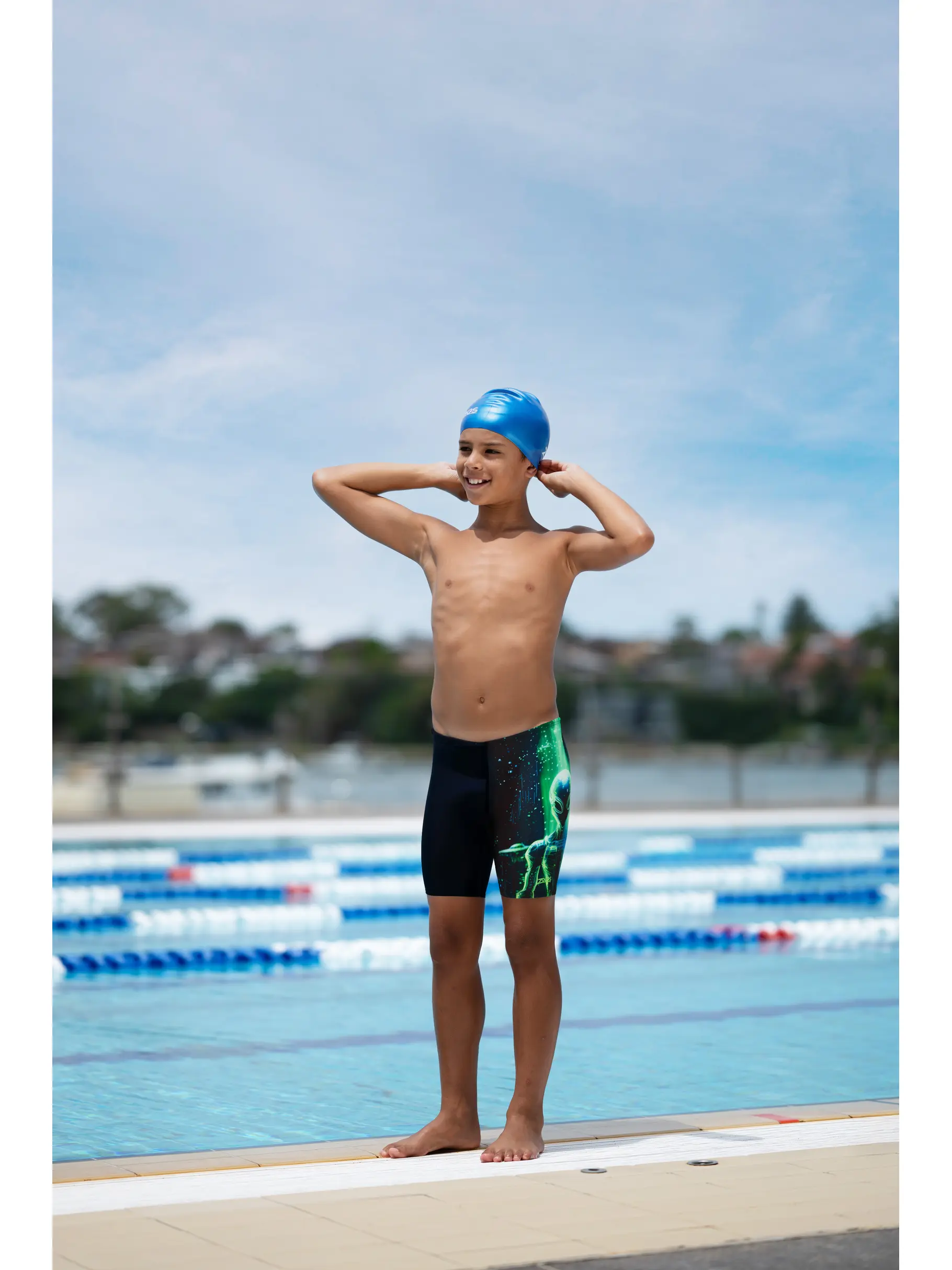 New, view full size image of Front view of Product detail - Junior Boys Xfile Mid Jammer XFIL