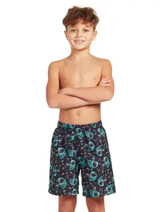 Display front view 2 of Product detail - Boys Sharky 15 Inch Print WaterShorts SRKY