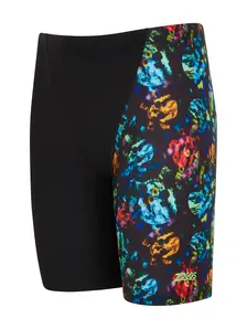 Display front view 1 of Product detail - Boys Brainbox Print Mid Length Swimming Jammer BBX