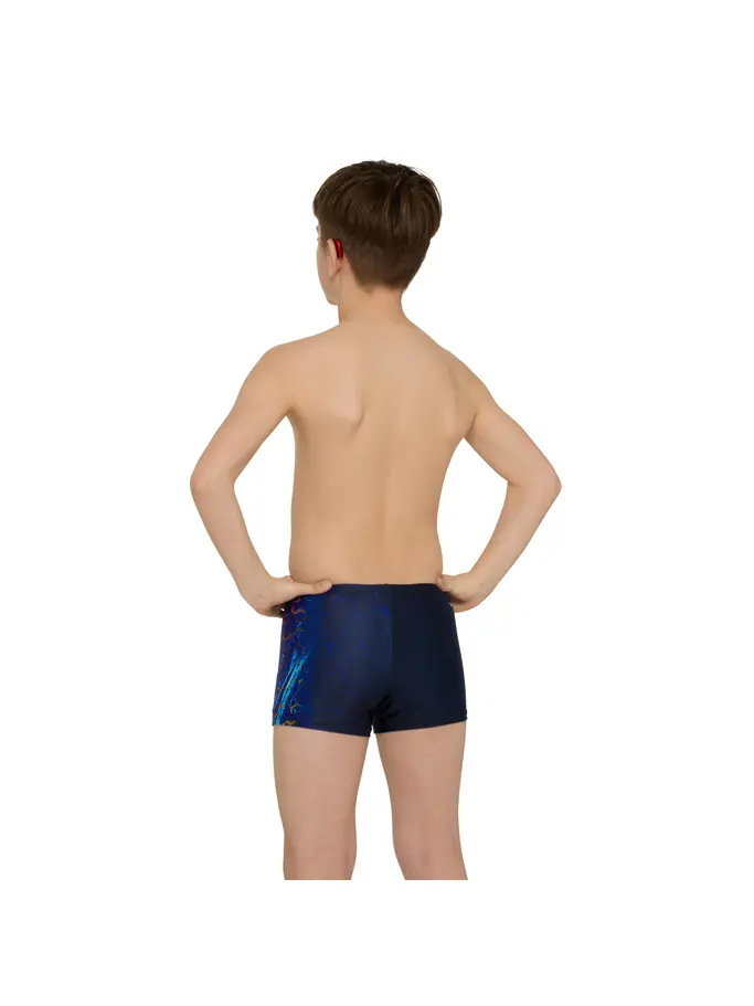 Sale, view full size image of Front view of Product detail - Boys Hip Racer Swim Shorts SLAM