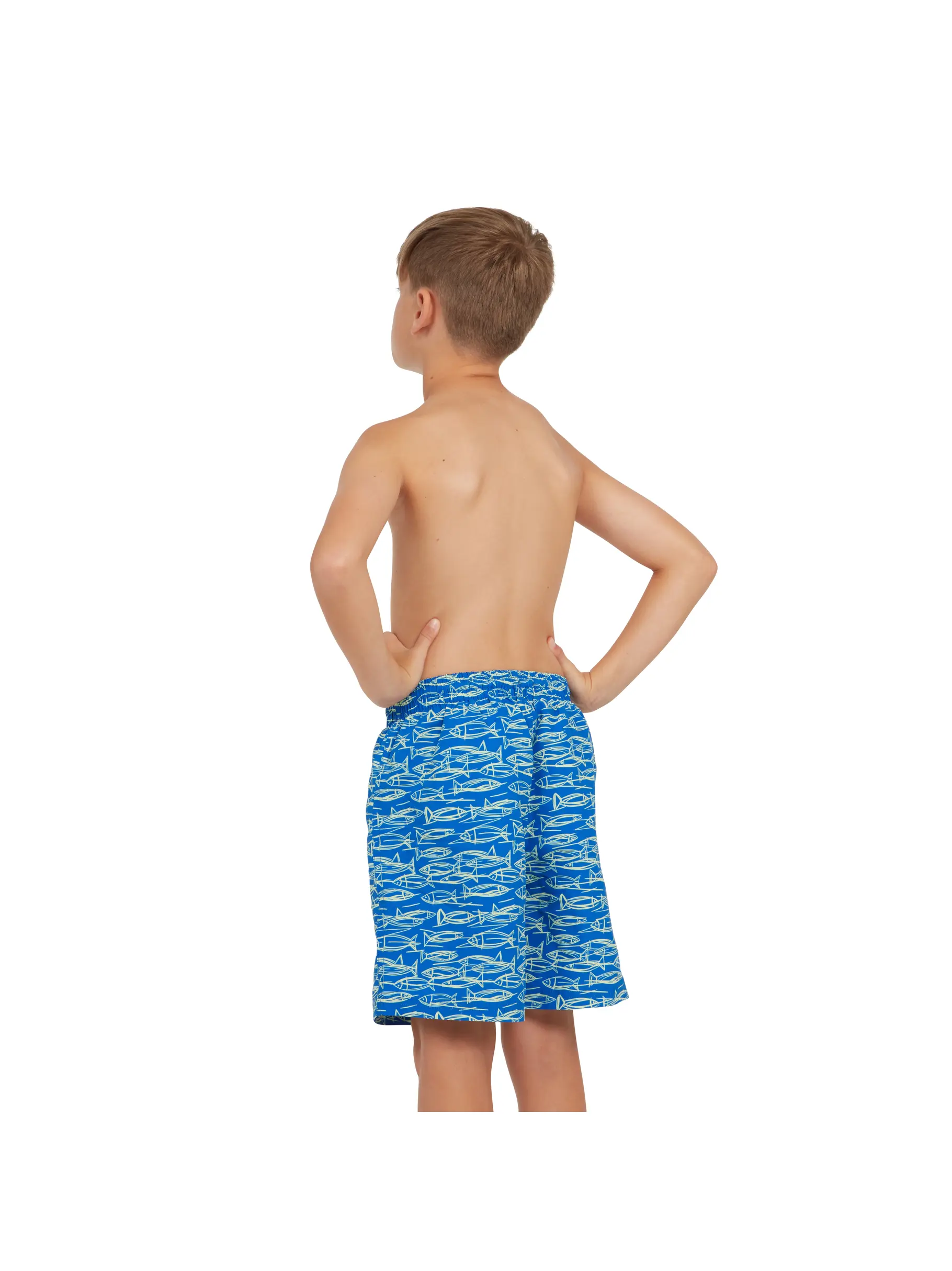, view full size image of Front view of Product detail - Boys Fife 15 Inch Water Swim Shorts FIFE