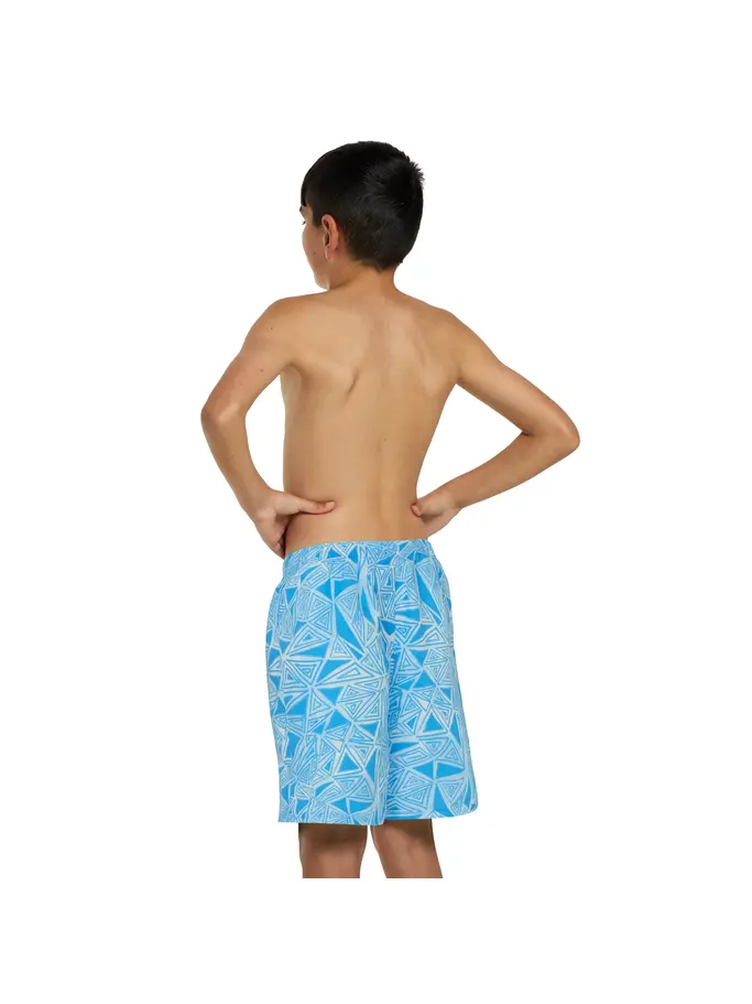 Sale,Clearance, view full size image of Front view of Product detail - Junior Boys Geometric Print 15 Inch Shorts GEOM