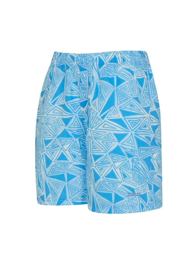 Sale,Clearance, view full size image of Front view of Product detail - Junior Boys Geometric Print 15 Inch Shorts GEOM