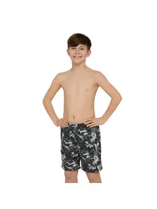 Display front view 1 of Product detail - Boys Hydro 15 Inch Black Water Swim Shorts HYBK