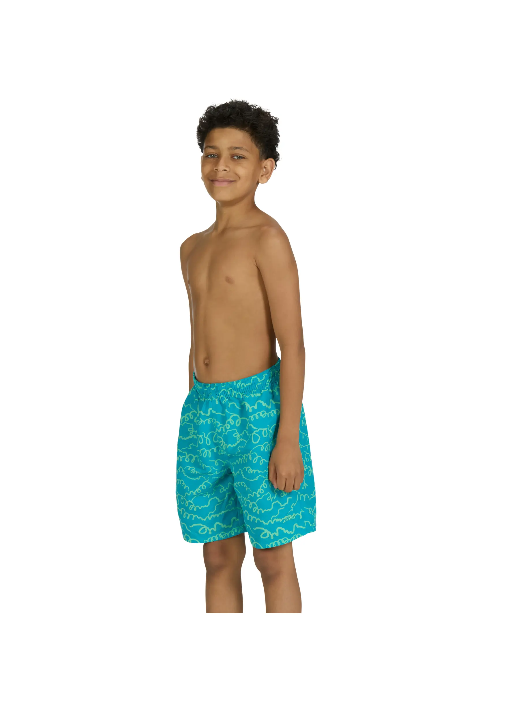 Sale,Clearance, view full size image of Front view of Product detail - Junior Boys Kahuna 15 Inch Water Swim Shorts KAHU