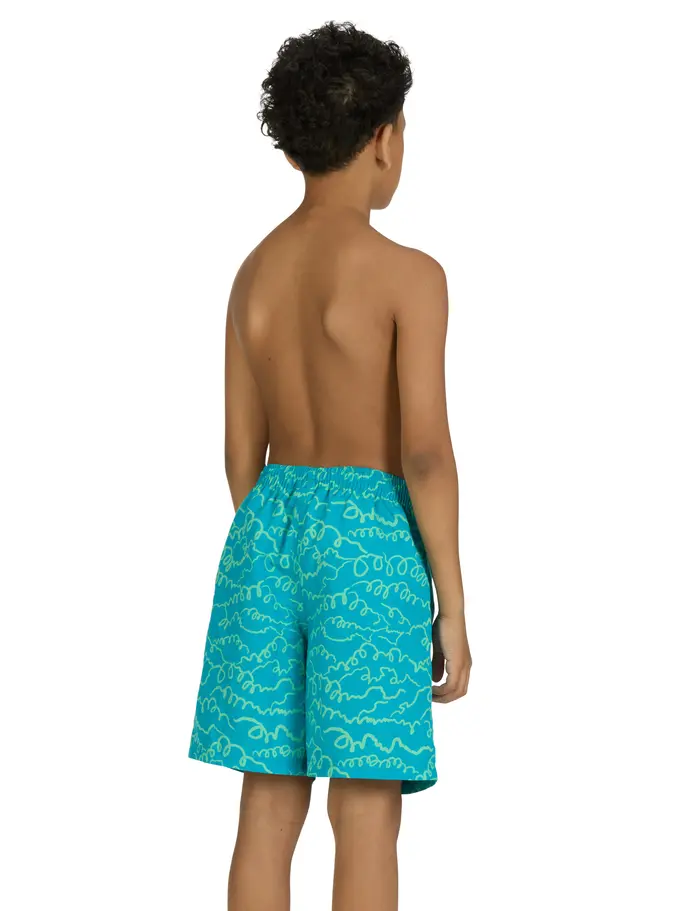 Sale, view full size image of Front view of Product detail - Junior Boys Kahuna 15 Inch Water Swim Shorts KAHU