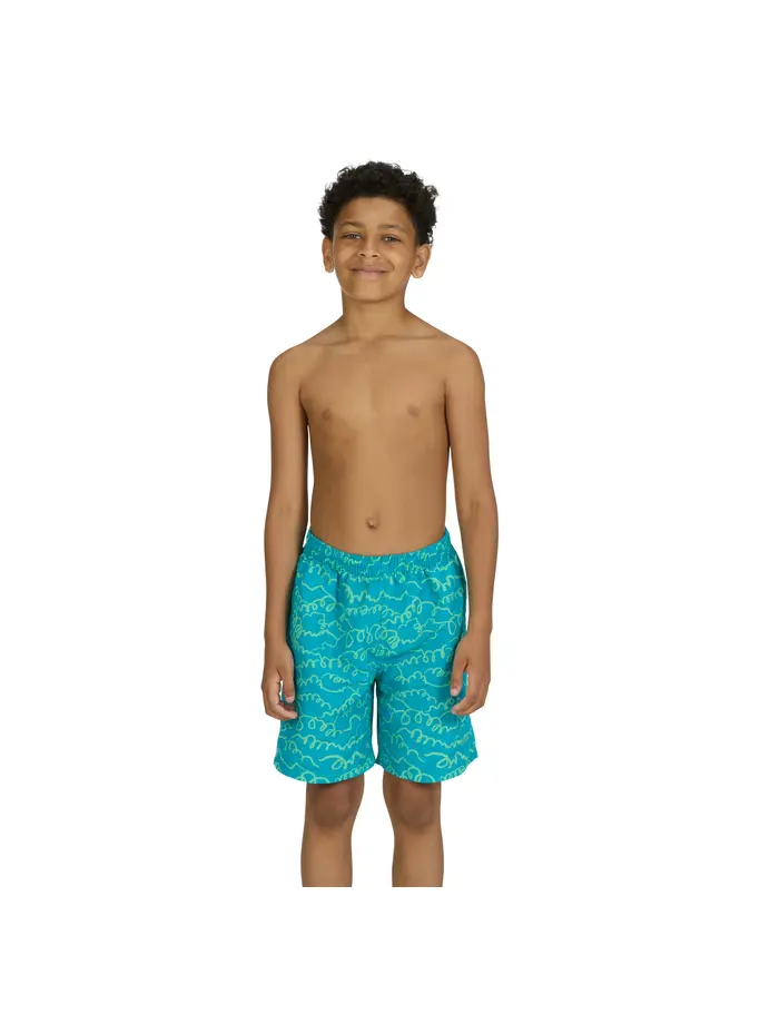 Sale, view full size image of Front view of Product detail - Junior Boys Kahuna 15 Inch Water Swim Shorts KAHU