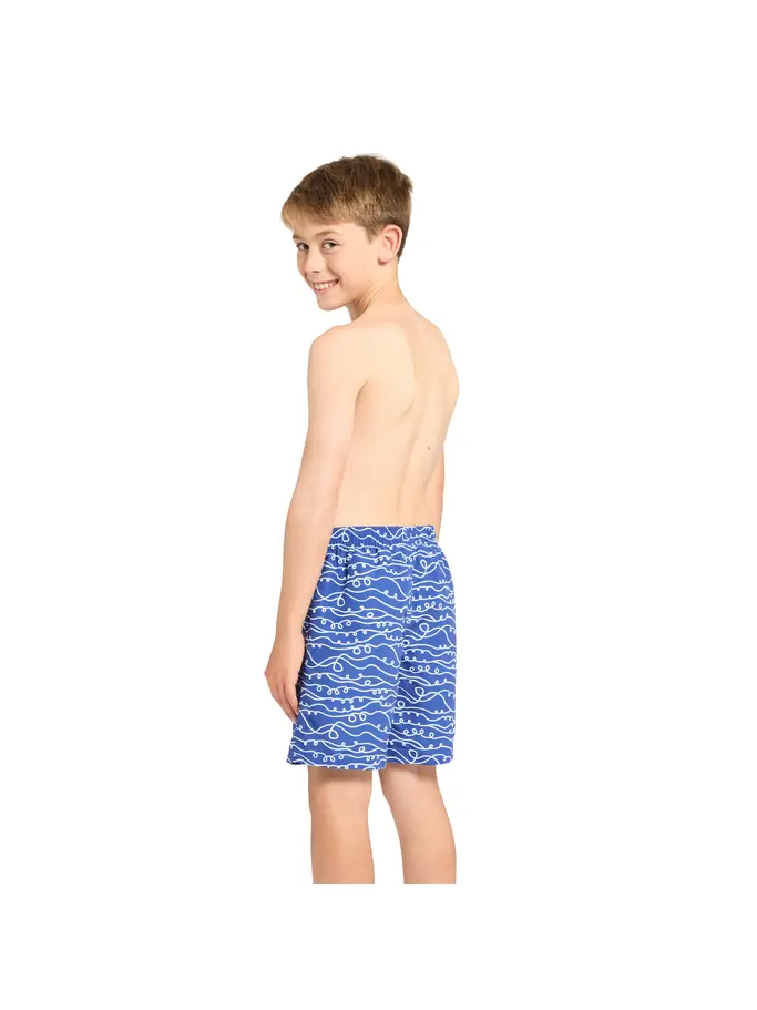 New, view full size image of Front view of Product detail - Junior Boys Kahuna Royal 15" Water Shorts KARY