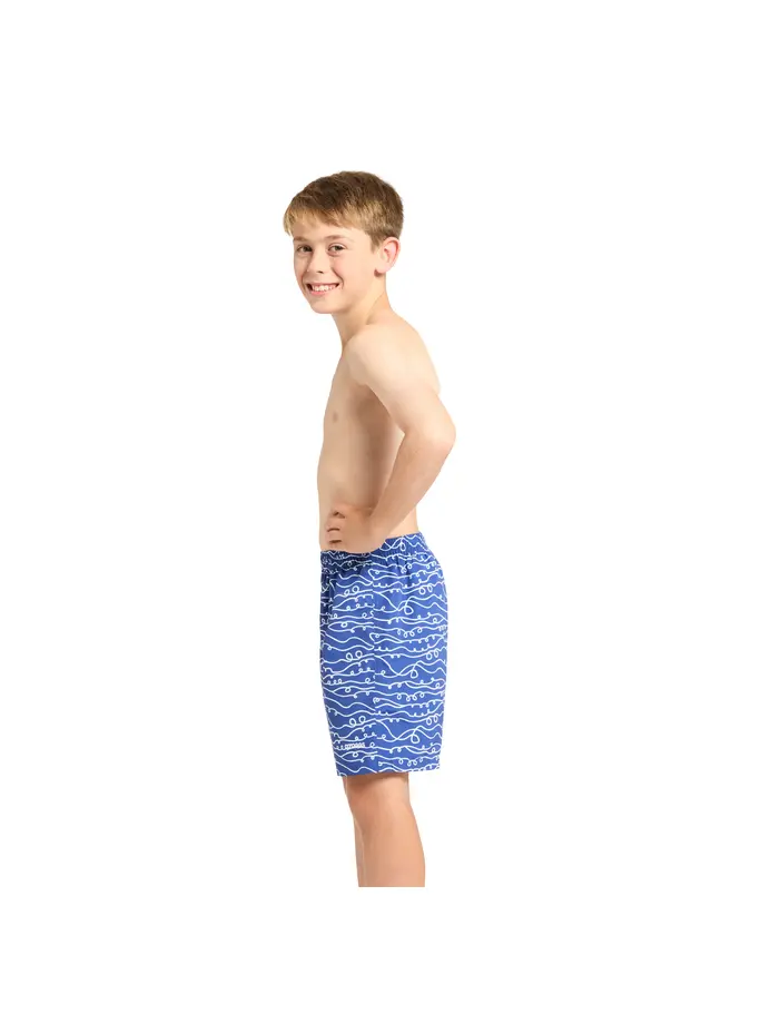 New, view full size image of Front view of Product detail - Junior Boys Kahuna Royal 15" Water Shorts KARY