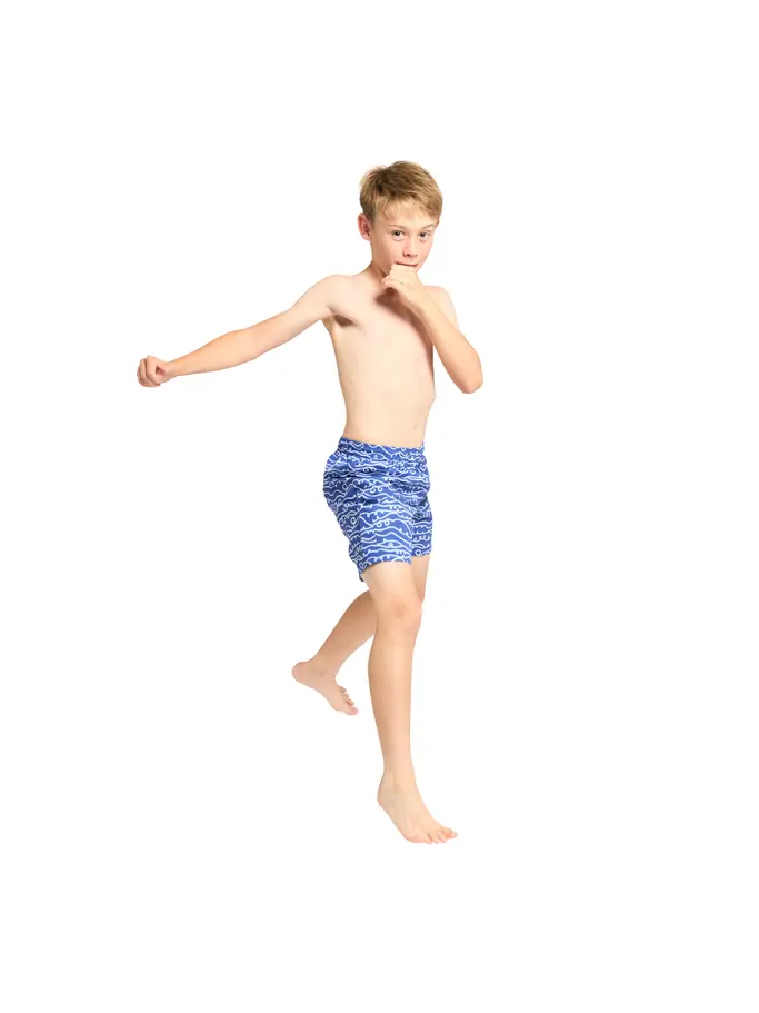New, view full size image of Front view of Product detail - Junior Boys Kahuna Royal 15" Water Shorts KARY