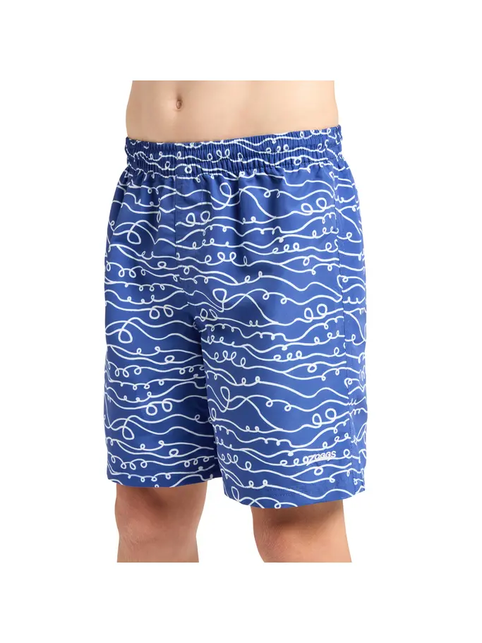 New, view full size image of Front view of Product detail - Junior Boys Kahuna Royal 15" Water Shorts KARY