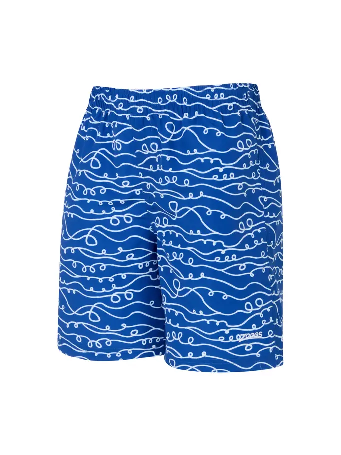 New, view full size image of Front view of Product detail - Junior Boys Kahuna Royal 15" Water Shorts KARY