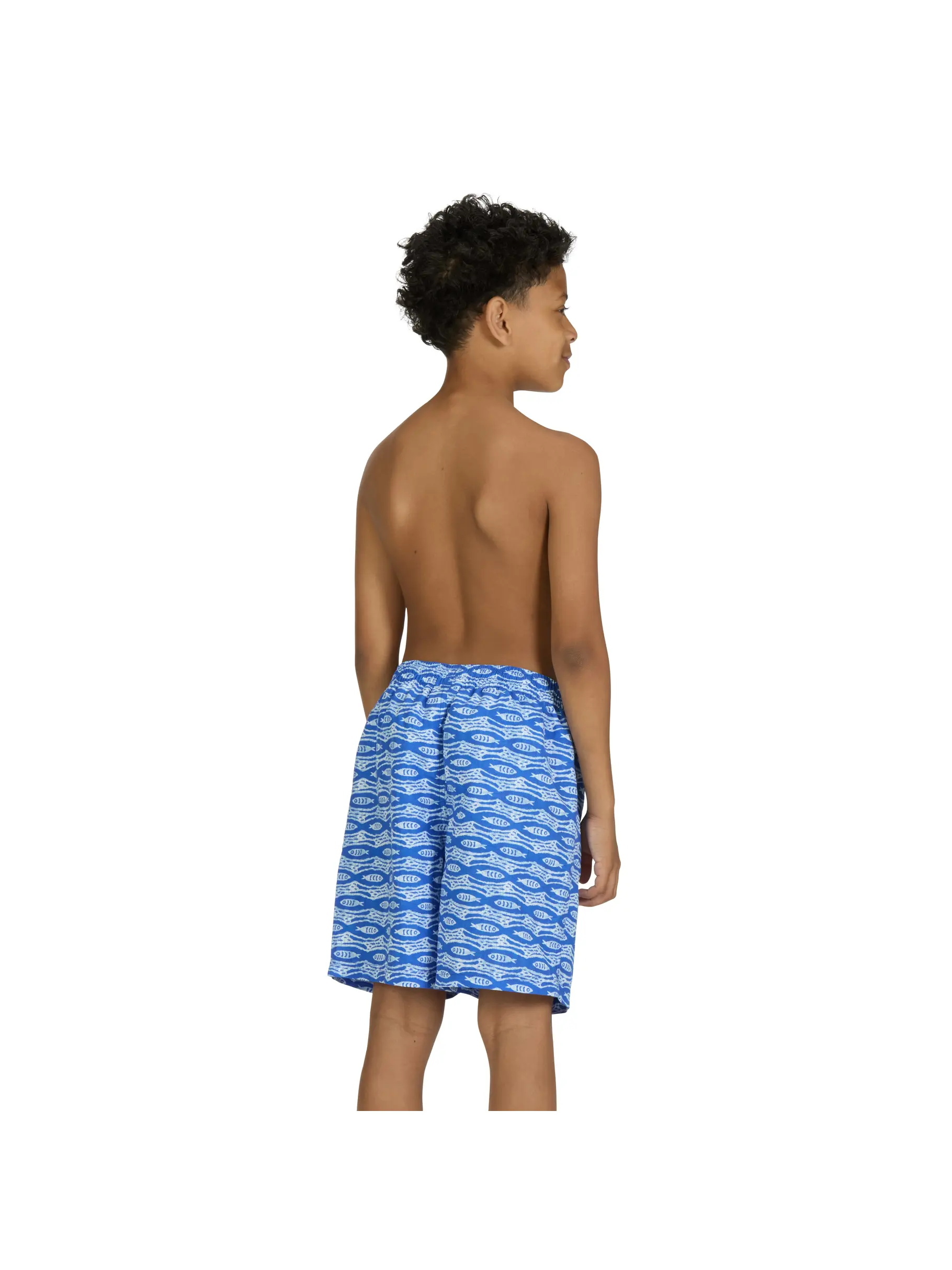 , view full size image of Front view of Product detail - Junior Boys Pisces 15 Inch Water Swim Shorts PISC