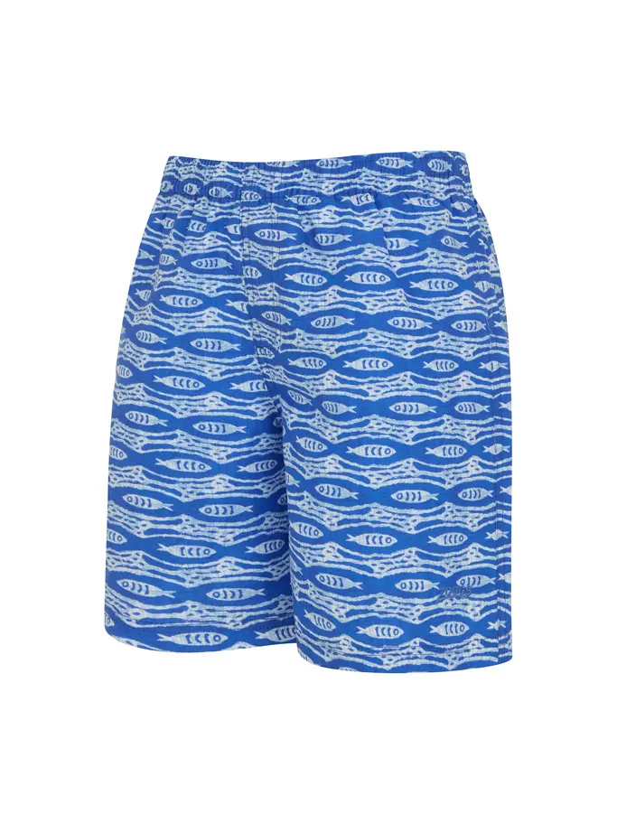 Sale, view full size image of Front view of Product detail - Junior Boys Pisces 15 Inch Water Swim Shorts PISC