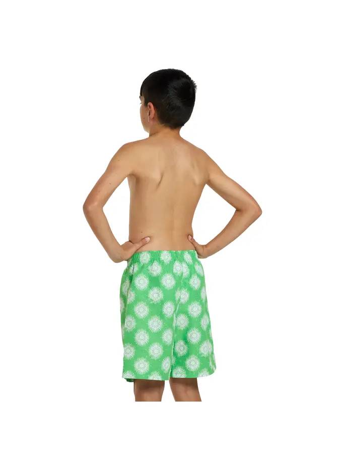 , view full size image of Front view of Product detail - Junior Boys Sun Print 15 Inch Shorts SUNP