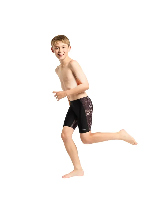 New, view full size image of Front view of Product detail - Junior Boys Mettle Black Cruise Mid Jammers MEBK