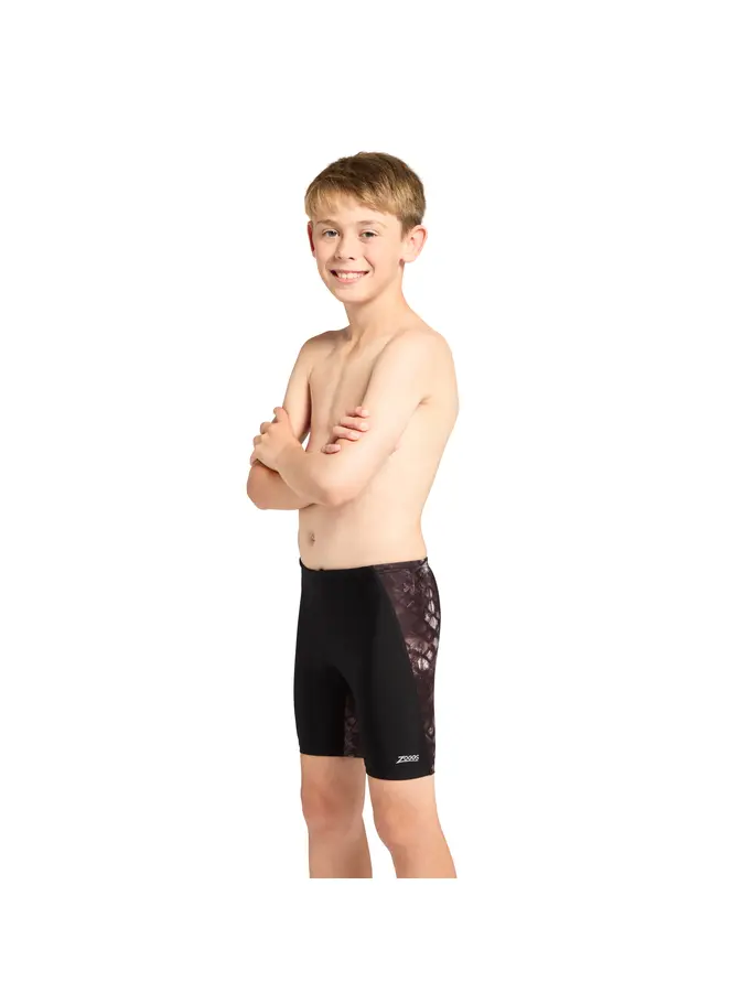 New, view full size image of Front view of Product detail - Junior Boys Mettle Black Cruise Mid Jammers MEBK