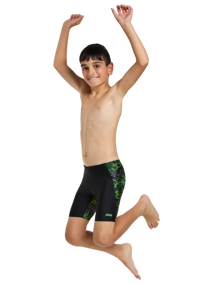 Sale,Clearance, view full size image of Front view of Product detail - Junior Boys Spike Green Cruise Mid Jammer SPKG