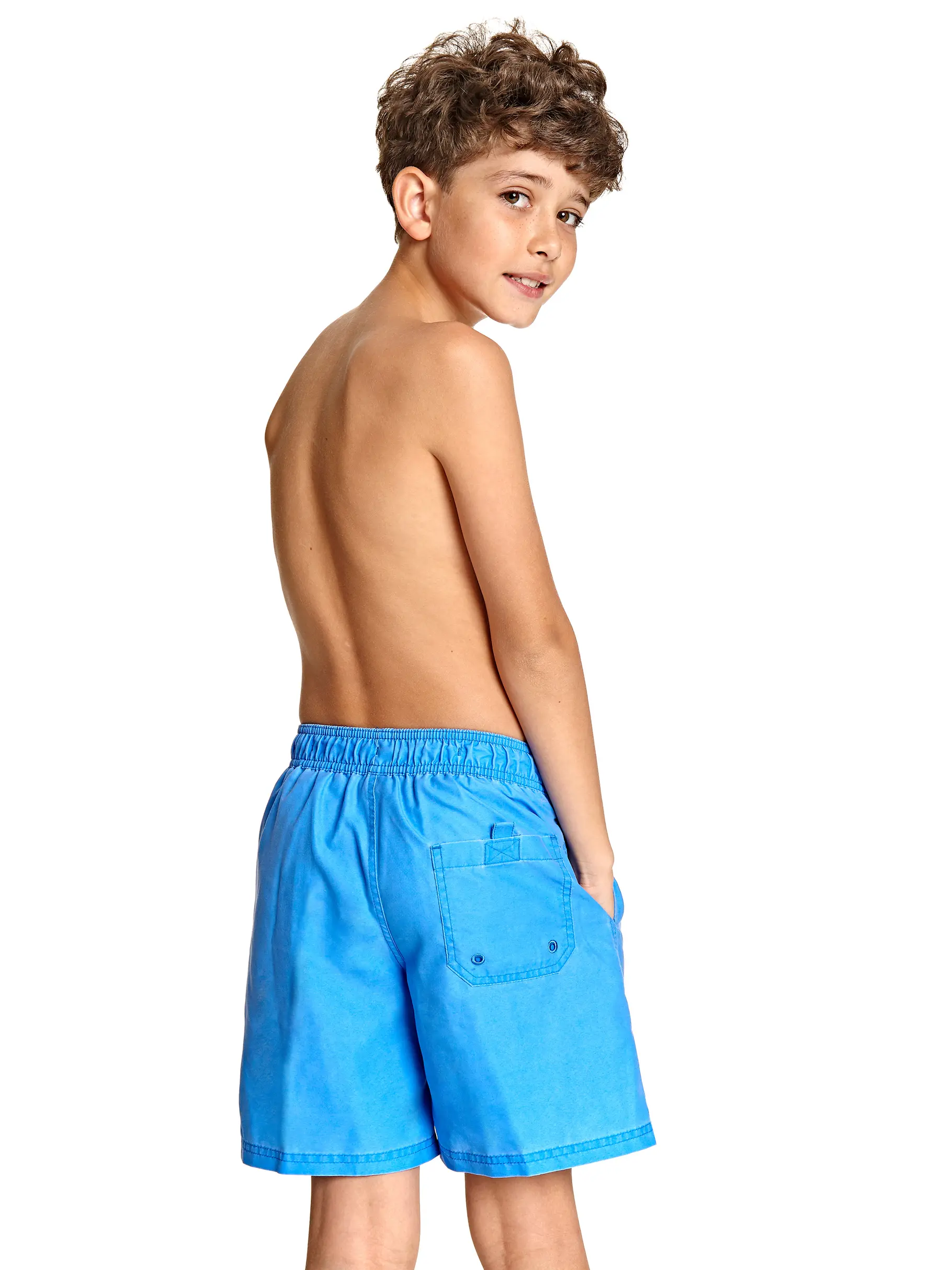 Out of Stock, Ansicht Großes Bild der Vorderseite Product detail - Junior Boys Mosman Washed 15'' Shorts blue