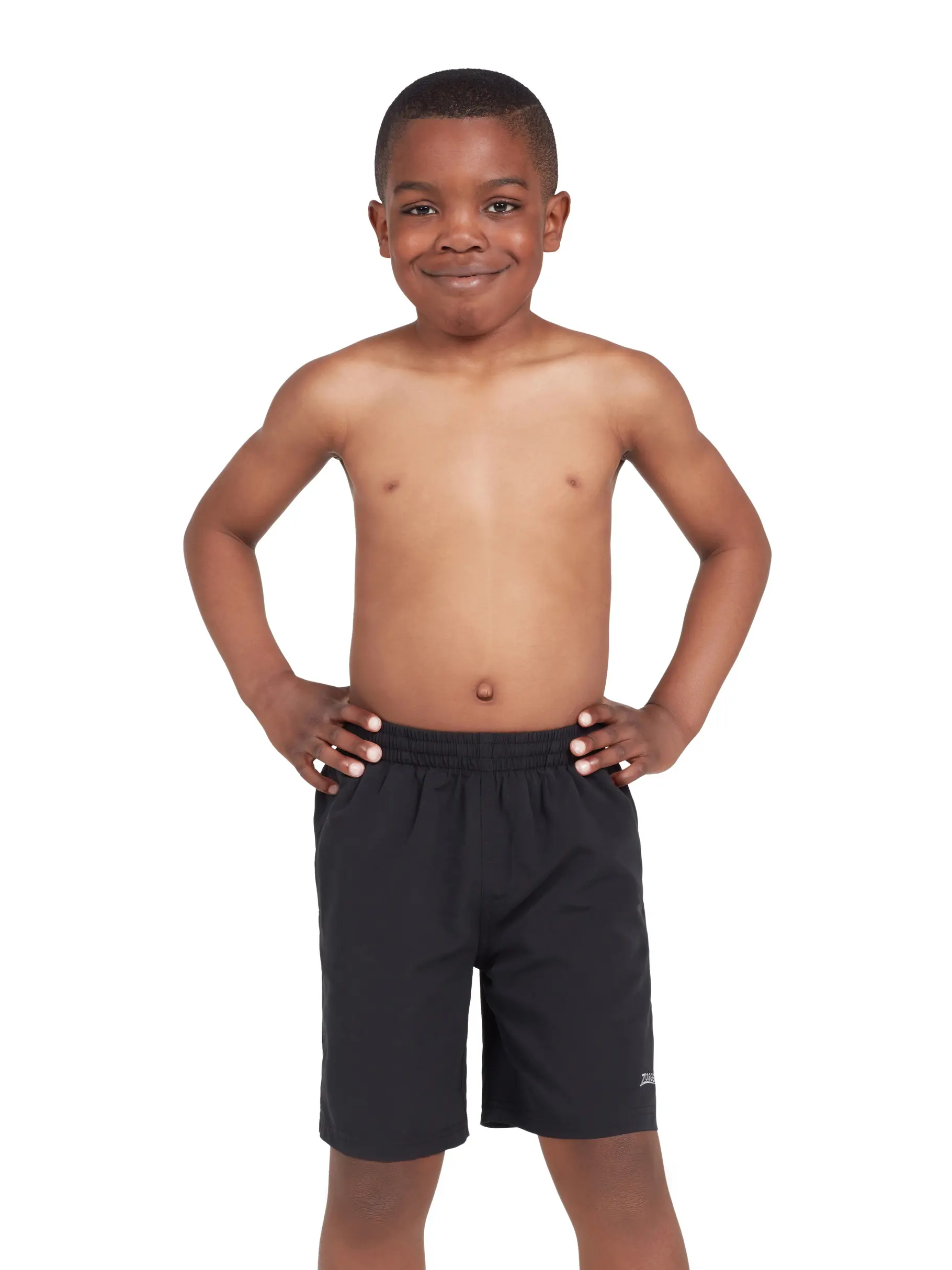Out of Stock, Ansicht Großes Bild der Vorderseite Product detail - Boys Penrith 15 Inch Length Shorts - Ecodura black