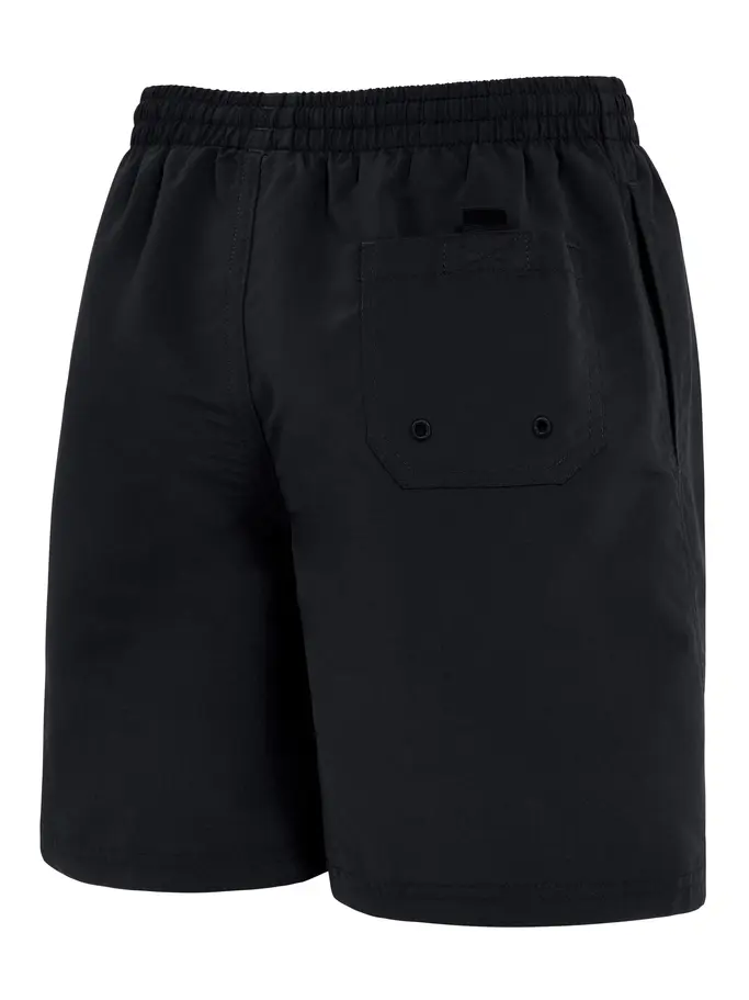 , view full size image of Front view of Product detail - Boys Penrith 15 Inch Length Shorts - Ecodura black