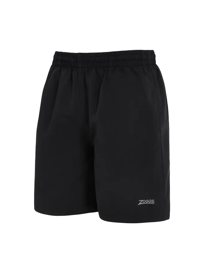 , view full size image of Front view of Product detail - Boys Penrith 15 Inch Length Shorts - Ecodura black