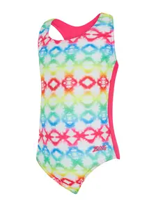 Display front view 1 of Product detail - Girls Rainbow Haze Actionback One Piece Swimsuit RBHZ