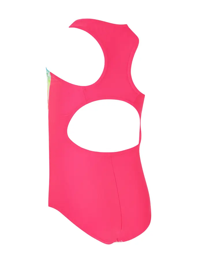 Sale, view full size image of Front view of Product detail - Girls Rainbow Haze Actionback One Piece Swimsuit RBHZ