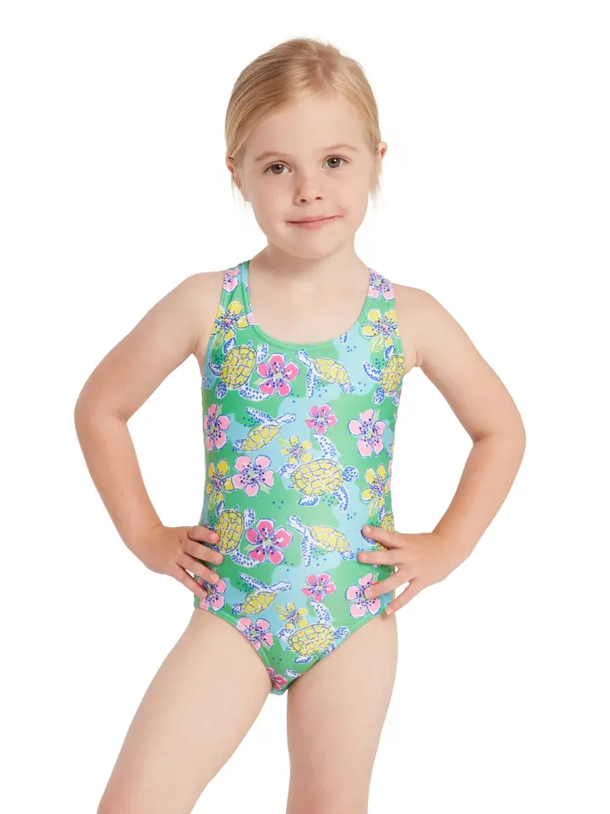 Turtles Print Actionback One Piece Swimsuit