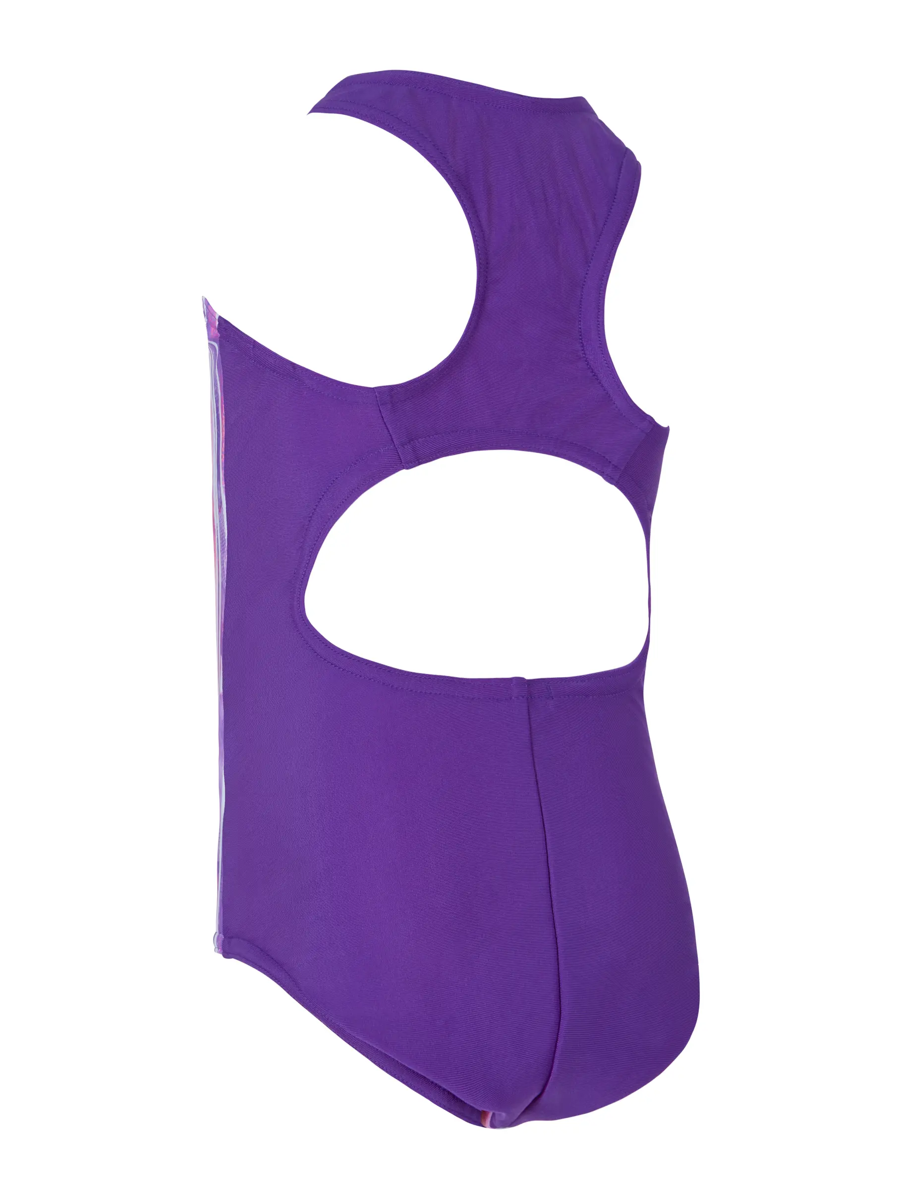 Clearance, view full size image of Front view of Product detail - Girls Unicorn Actionback One Piece Swimsuit UNIC