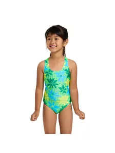 Display front view 2 of Product detail - Girls Waikiki Green Actionback One Piece WAGN