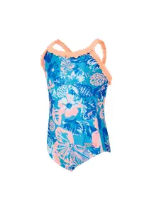 Display front view 1 of Product detail - Girls Bahia Ruffle Crossback Swimsuit BAHI