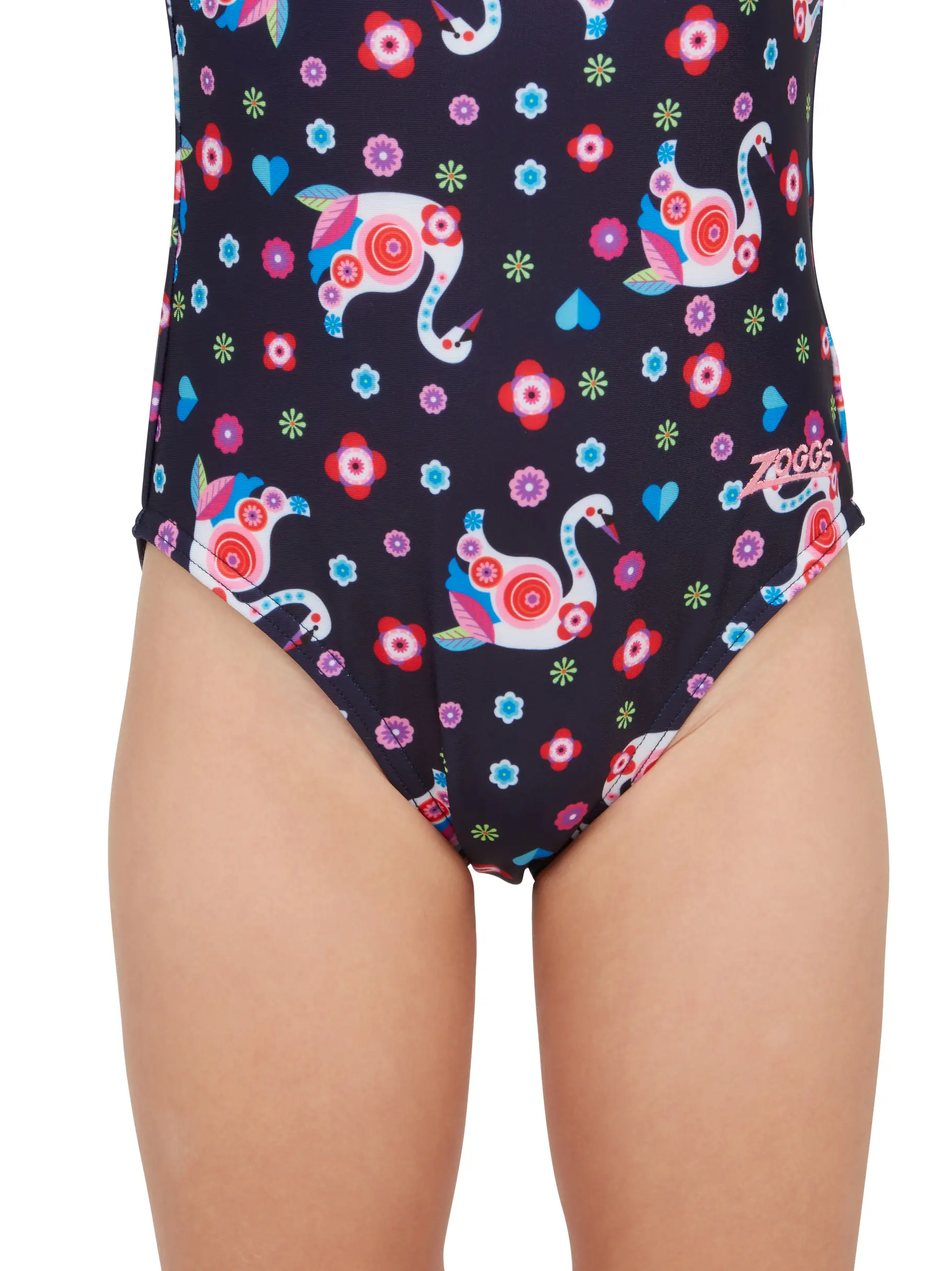 New, view full size image of Front view of Product detail - Girls Daydream Crossback Swimsuit DDRM