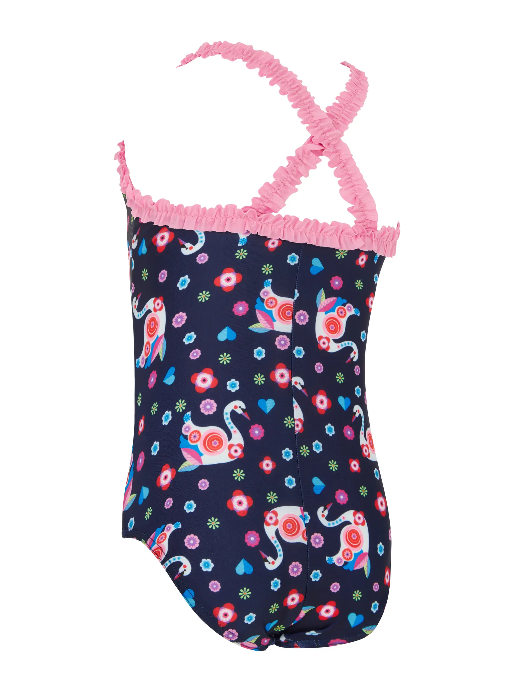 New, view full size image of Front view of Product detail - Girls Daydream Crossback Swimsuit DDRM