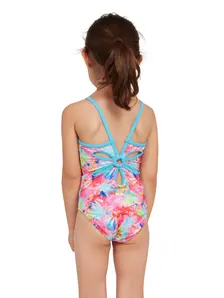 Display front view 3 of Product detail - Girls Gala Yaroomba Floral One Piece Swimsuit GALA