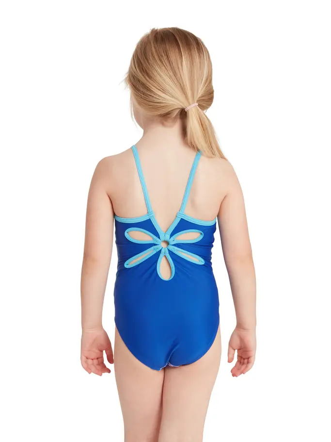 Sale, view full size image of Front view of Product detail - Girls Jigsaw Yarooma Floral One Piece Swimsuit JGSW