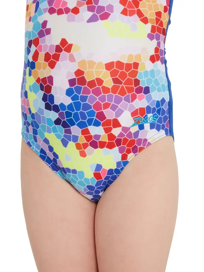 Sale, view full size image of Front view of Product detail - Girls Jigsaw Yarooma Floral One Piece Swimsuit JGSW