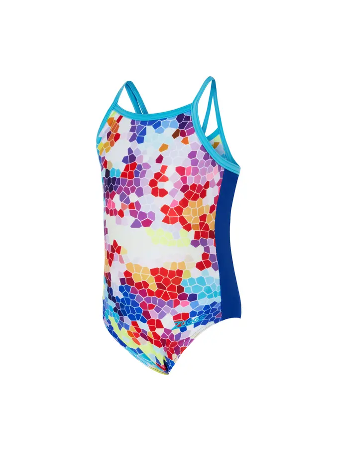 Sale, view full size image of Front view of Product detail - Girls Jigsaw Yarooma Floral One Piece Swimsuit JGSW