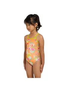 Display front view 2 of Product detail - Girls Nirvana Yaroomba Floral One Piece Swimsuit NIRV