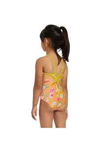 Display front view 3 of Product detail - Girls Nirvana Yaroomba Floral One Piece Swimsuit NIRV