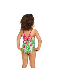 Display front view 3 of Product detail - Girls Twiggy Yaroomba Floral Swimsuit TWIG