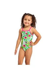 Display front view 6 of Product detail - Girls Twiggy Yaroomba Floral Swimsuit TWIG
