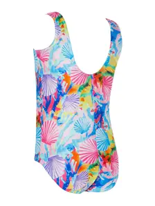 Display front view 4 of Product detail - Girls Crazy Clams Scoopback One Piece Swimsuit CZCL