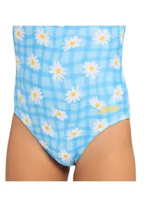 Display front view 3 of Product detail - Girls Daisy Check Scoopback Swimsuit DACH