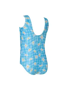 Display front view 8 of Product detail - Girls Daisy Check Scoopback Swimsuit DACH