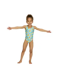 Display front view 5 of Product detail - Girls Daisy Scoopback Swimsuit DAIS