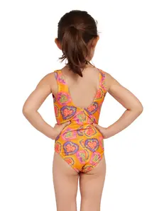 Display front view 3 of Product detail - Girls Heartthrob Scoopback One Piece Swimsuit HTTR