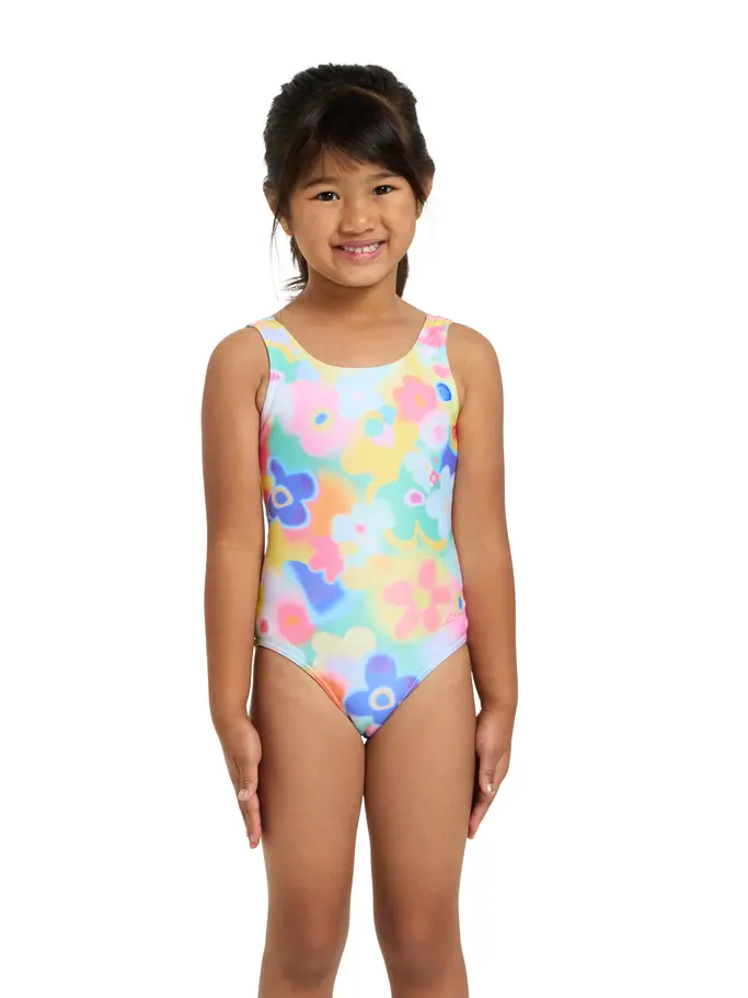 Sale,Clearance, view full size image of Front view of Product detail - Girls Maisie Scoopback One Piece MAIS